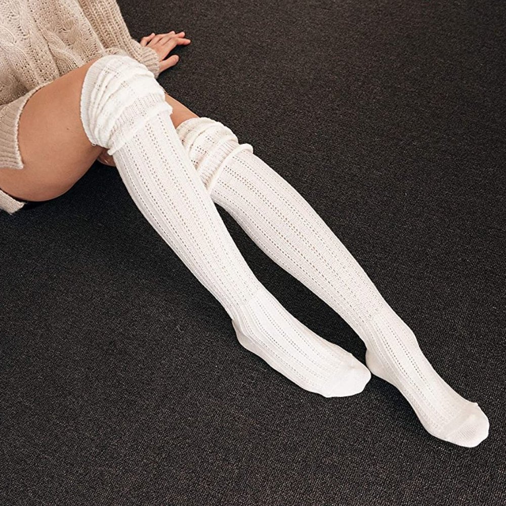 Over The Knee Slouch Socks Boot Socks Slouchy Socks Knee Socks 2 Pair - Picture 3 of 12